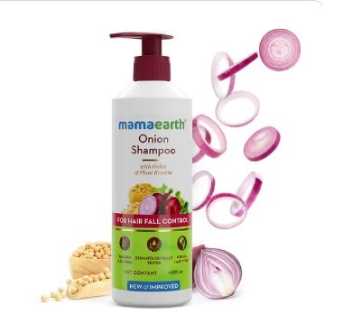 Onion Shampoo with Onion &amp; Plant Keratin for Hair Fall Control - 400ml