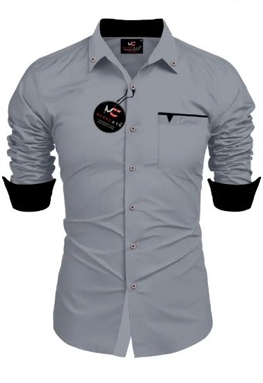 Men Regular Fit Solid Casual Shirt