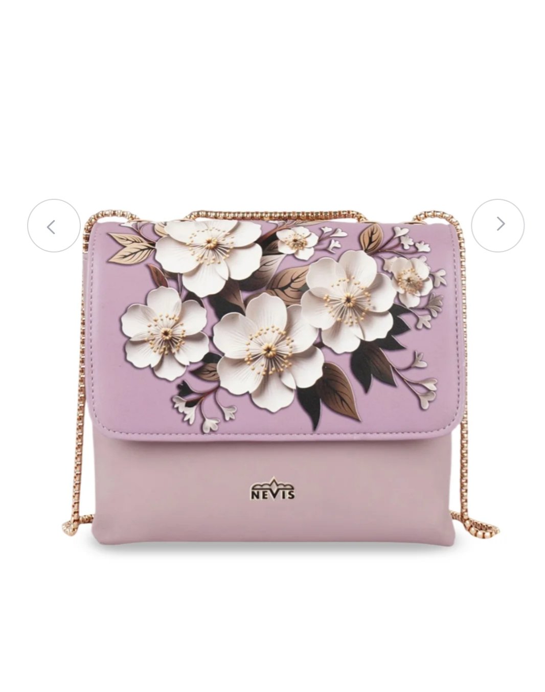 NEVIS Women Floral Printed Structured Sling Bag