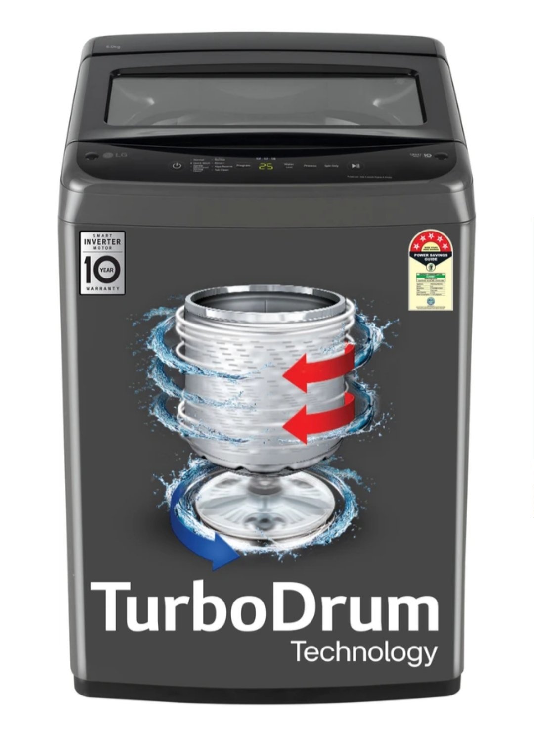 ₹19,990 - LG 8kg 5 Star Fully Automatic Top Load Washing Machine