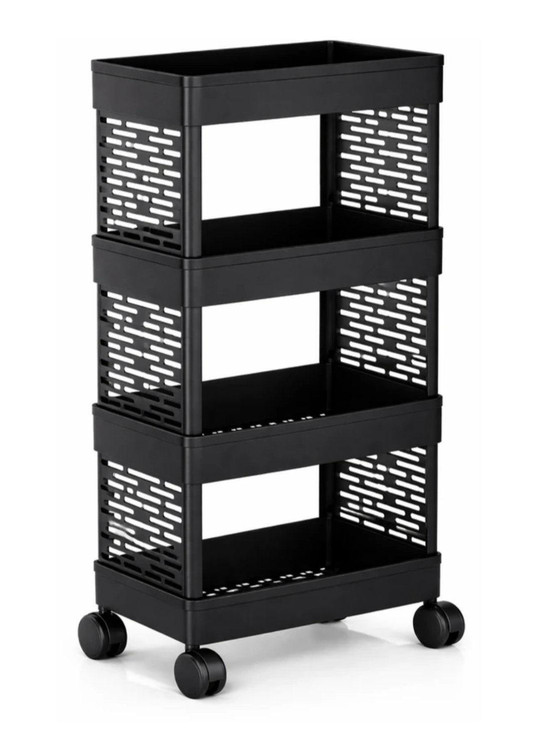 ₹332 Plastic Kitchen Trolley - 4 Tier Storage Rack | 45% OFF