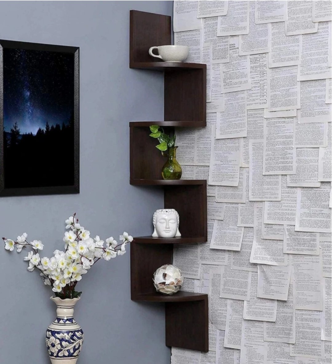 ₹428 No-Drill 5-Shelf Corner Rack | Heavy-Duty Bathroom Organizer