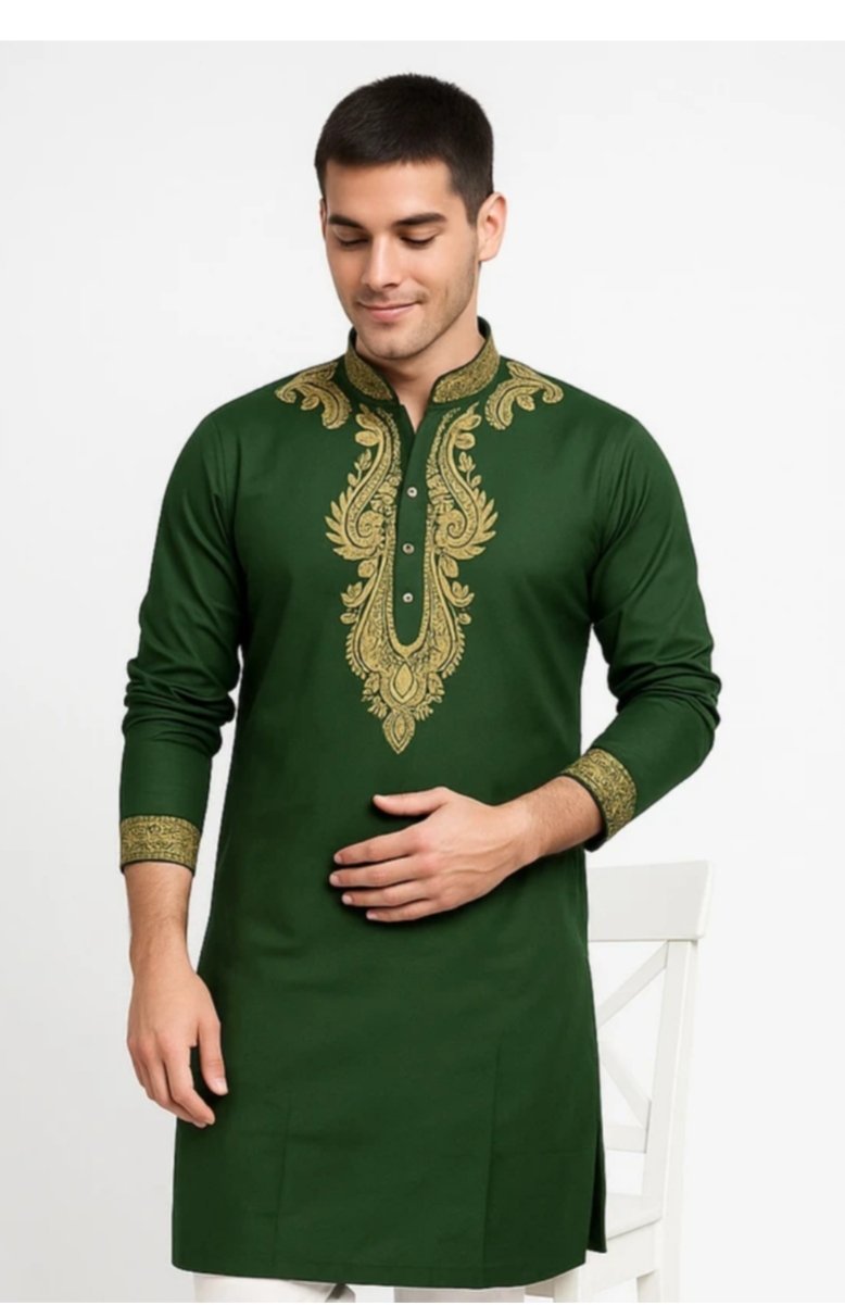₹296 – 70% OFF Men’s Embroidered Kurta Deal