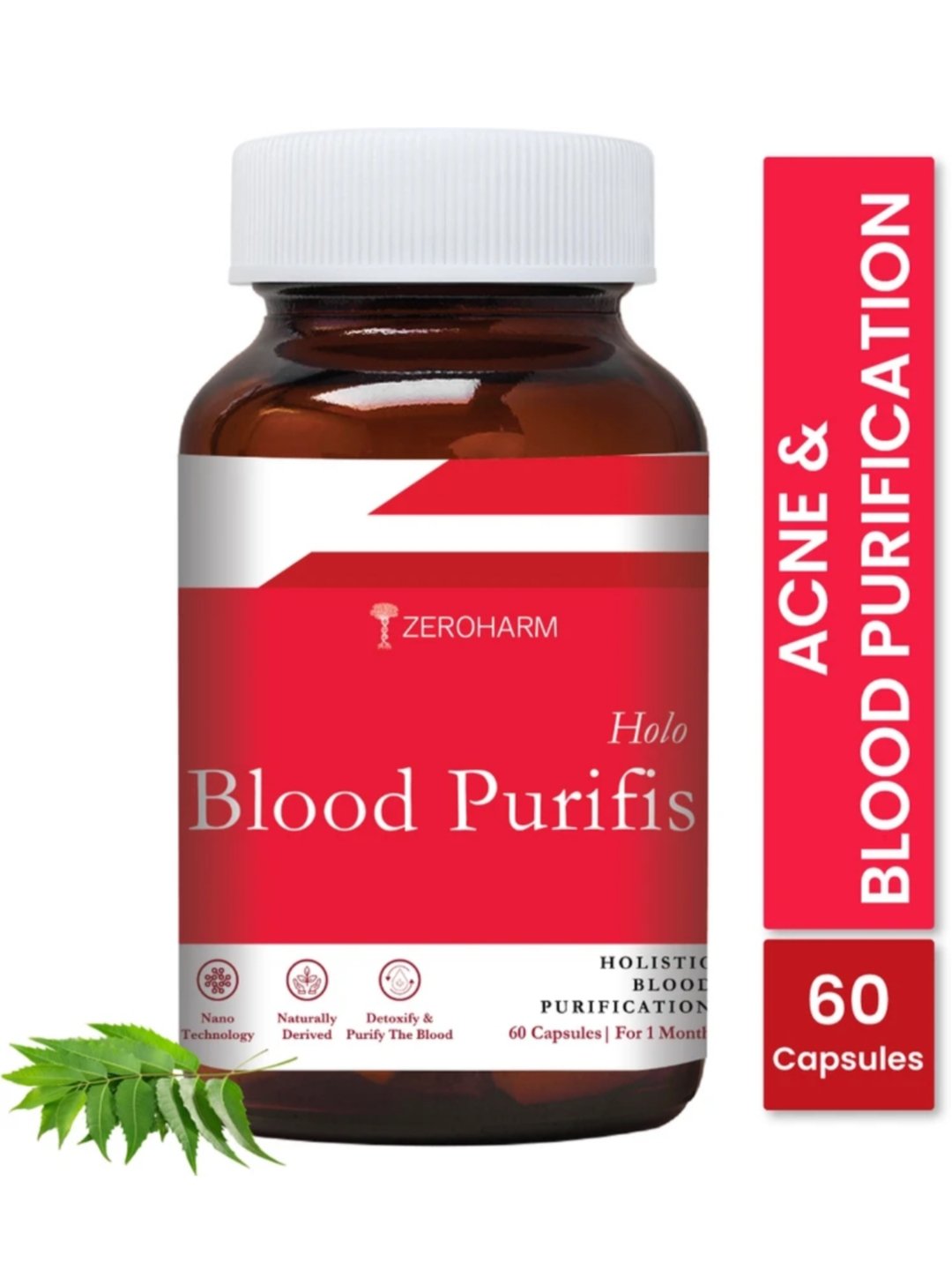 ₹999 – Zeroharm Holo Blood Purifier Capsules (17% OFF)