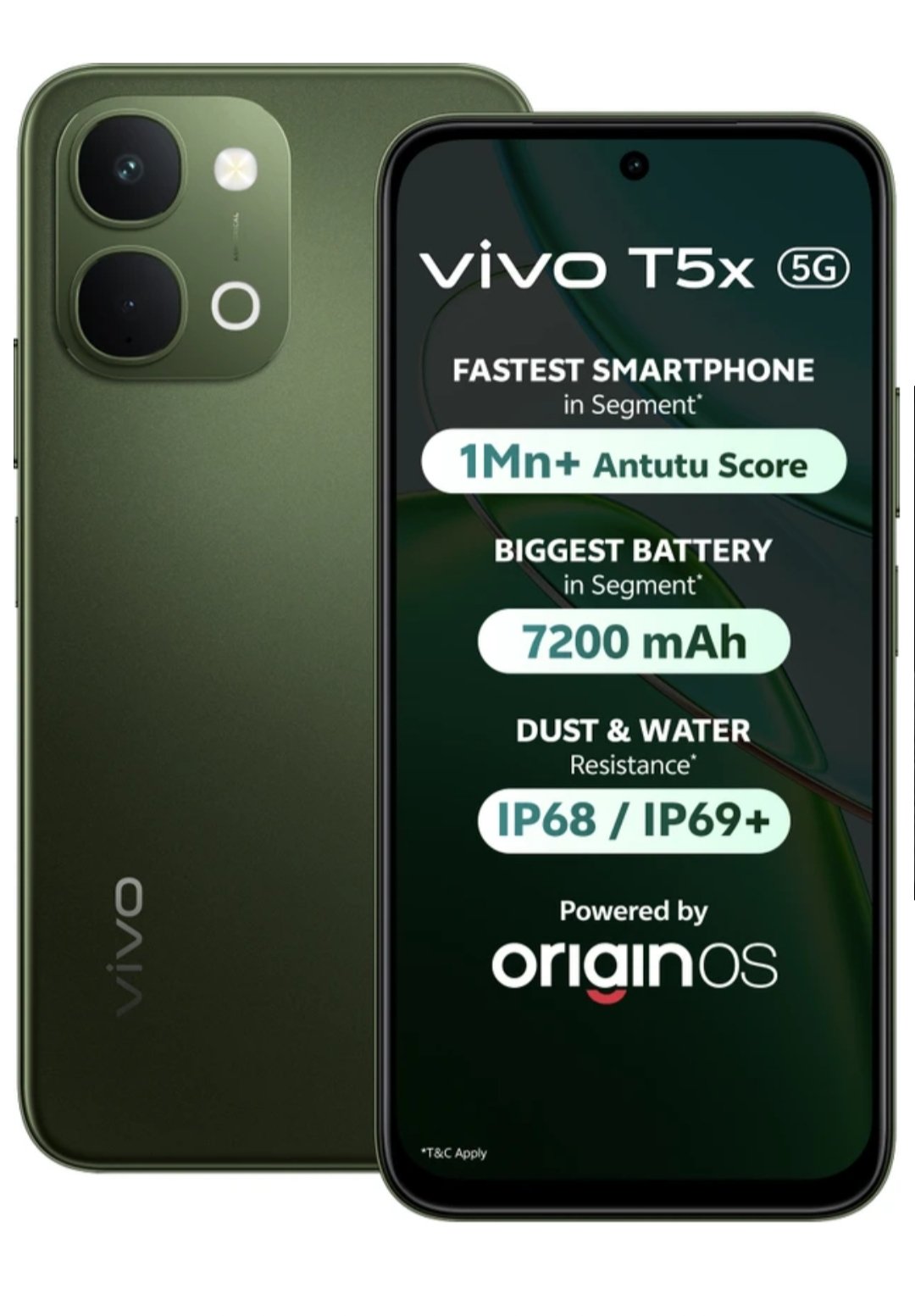 ₹18,999 Vivo T5x 5G (128GB) | 6000mAh Battery, Smooth Performance | 34% OFF