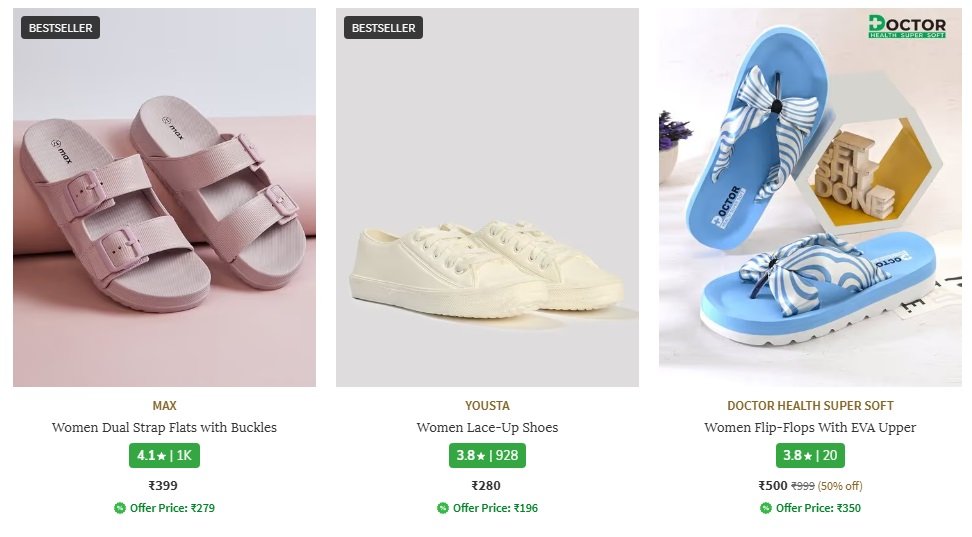 Women Footwear Under ₹499 for Daily Comfort and Casual Styling