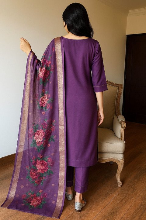 Lensya Embellished Anarkali Kurta Set for Festive Ethnic Dressing