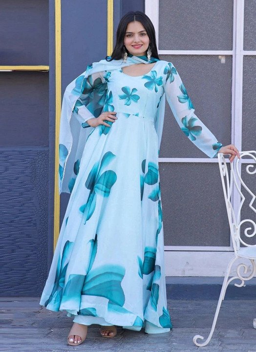 Dhyan Creation Anarkali Gown for Festive Plus Traditional Styling