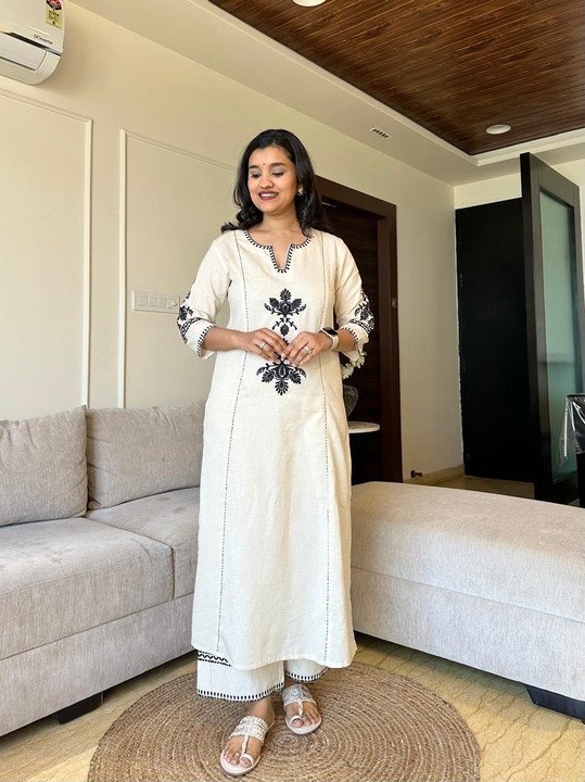 Elepants Kurti Palazzo Set for Comfortable Everyday Ethnic Styling