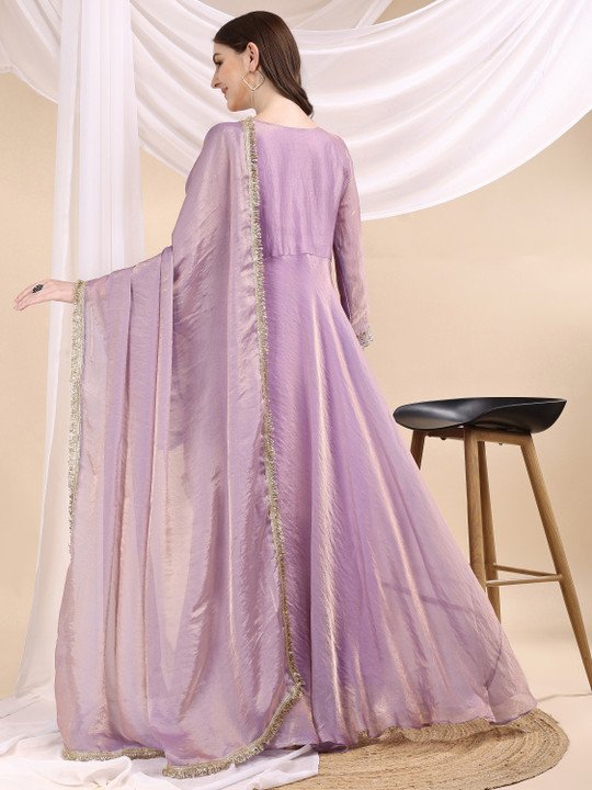 Lookslink Flared A-Line Gown for Elegant Evening Party Styling