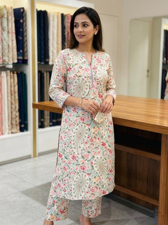 Madarwa Kurta Pant Set for Comfortable Everyday Ethnic Styling