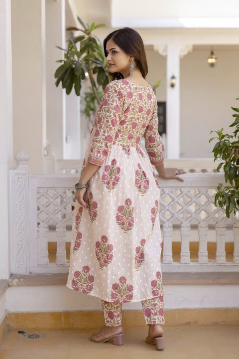 Saabhi Kurta Palazzo Dupatta Set for Graceful Festive Ethnic Looks