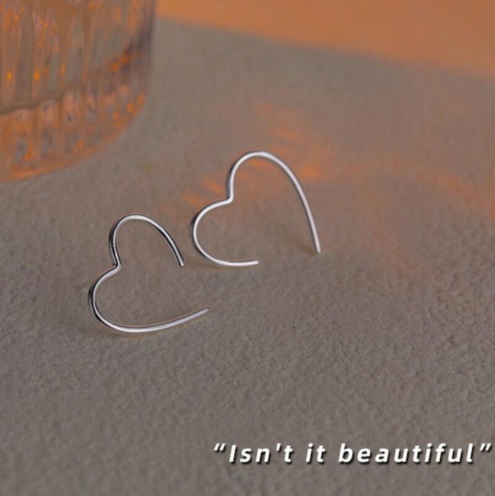 Celestique Heart Stud Earrings for Minimal Everyday Women Styling