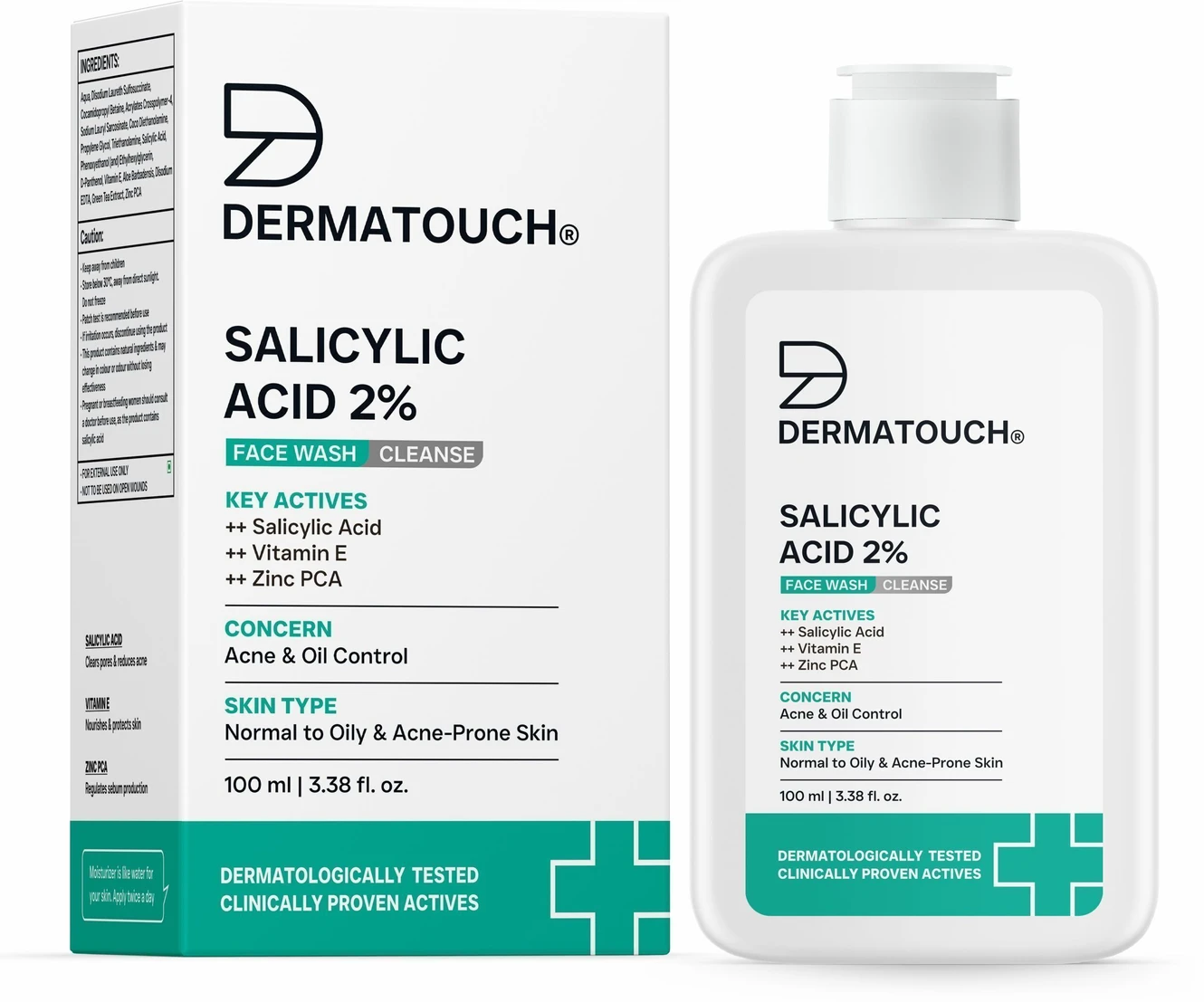 ₹236 DermaTouch 2% Salicylic Acid Face Wash for Oily Skin Care