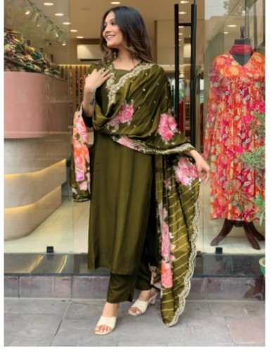 ZINARIYA FAB Women Kurta Pant and Dupatta Set for Festive Looks