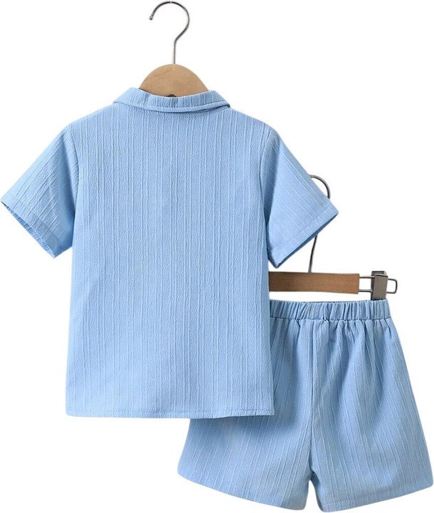 LKCreation Boys Party &amp; Festive Shirt Shorts Set at ₹245 | Kids Outfit