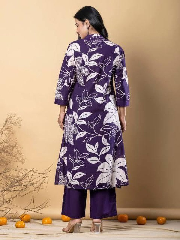 VIRIDIAN Women Kurta Palazzo Set for Festive Traditional Outfit Days