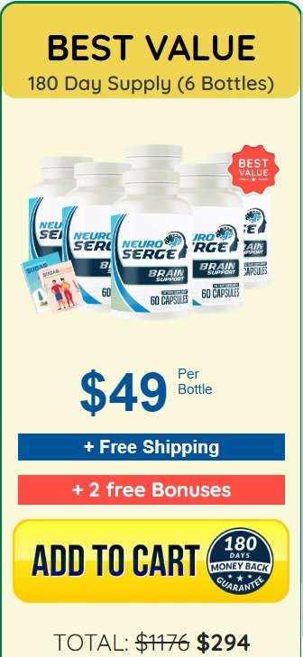 Neuro Serge Brain Support Formula for Focus Memory Plus Clarity