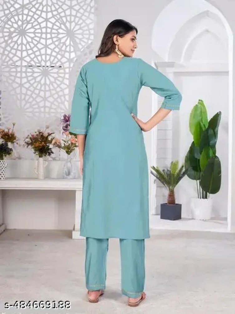 PRAVAGH CREATION Embroidered Kurta Churidar Dupatta Set Women