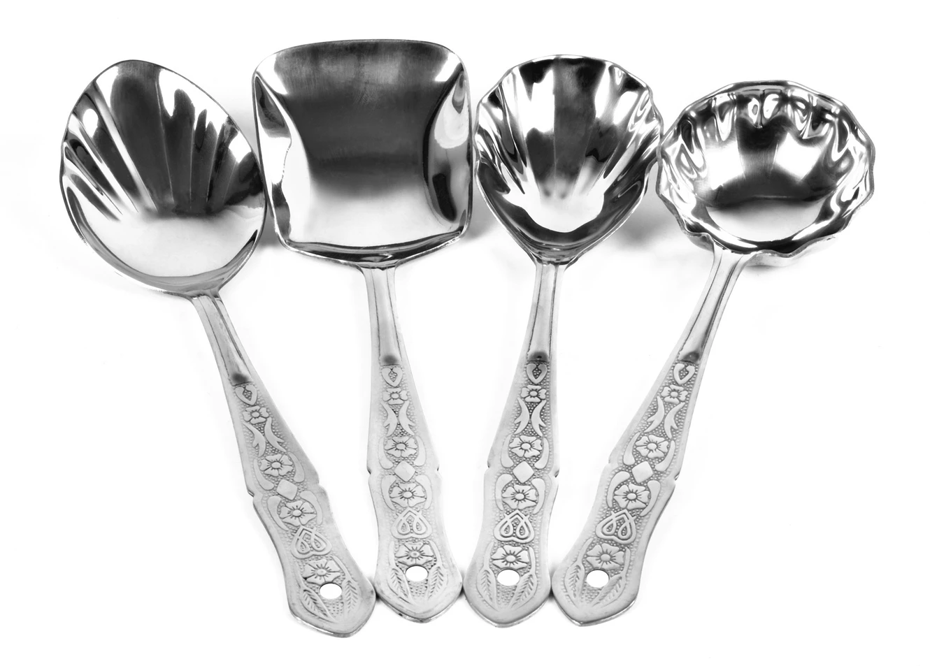 ₹290 Royal Steel Serving Spoon Set for Elegant Dining Tables