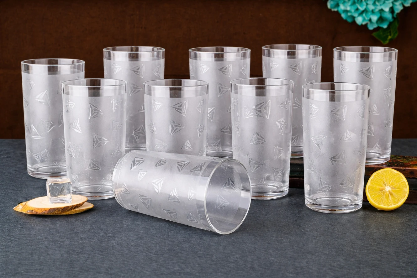 ₹212 Bellerbird Glass Set for Stylish Water Plus Juice Serving