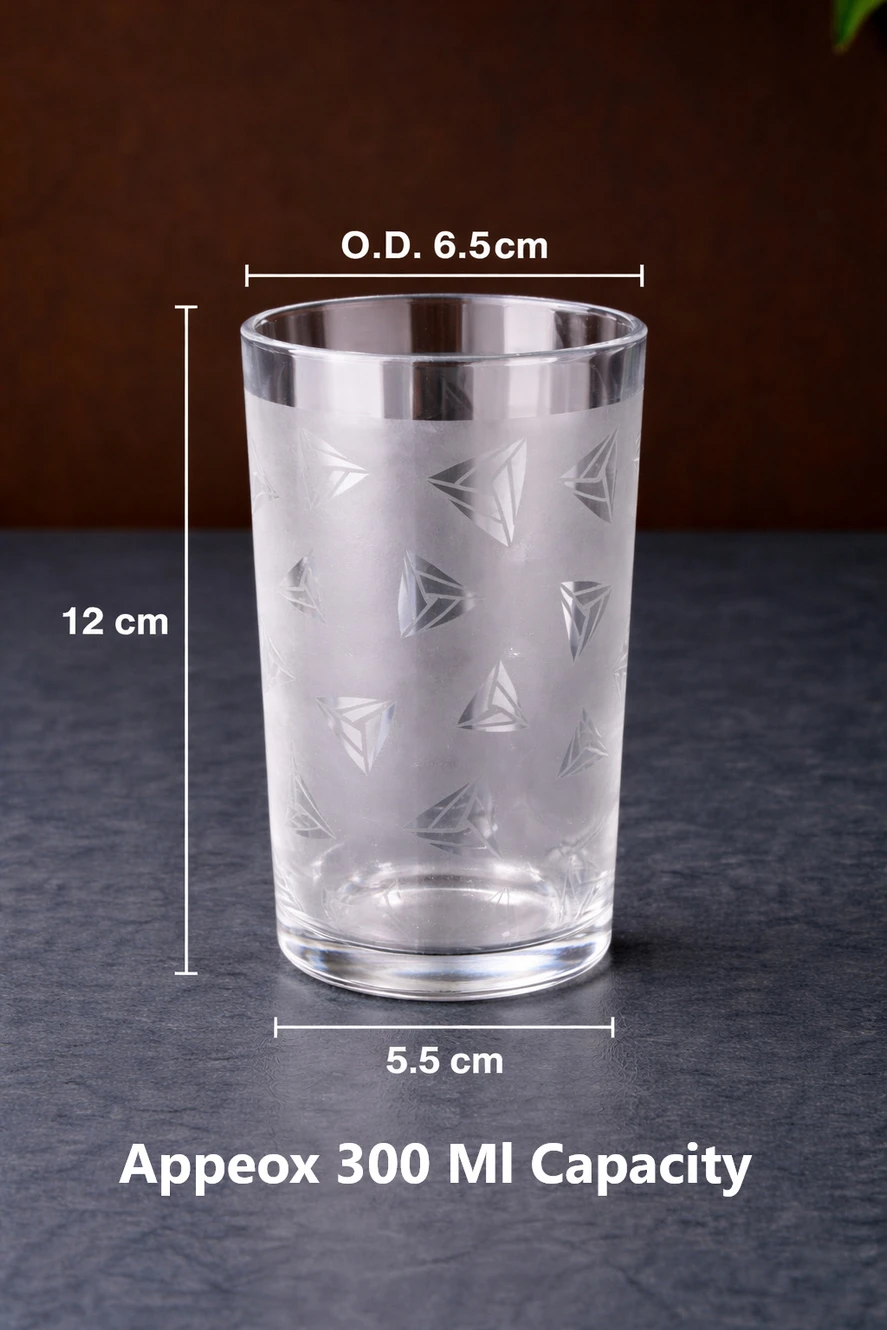 ₹212 Bellerbird Glass Set for Stylish Water Plus Juice Serving