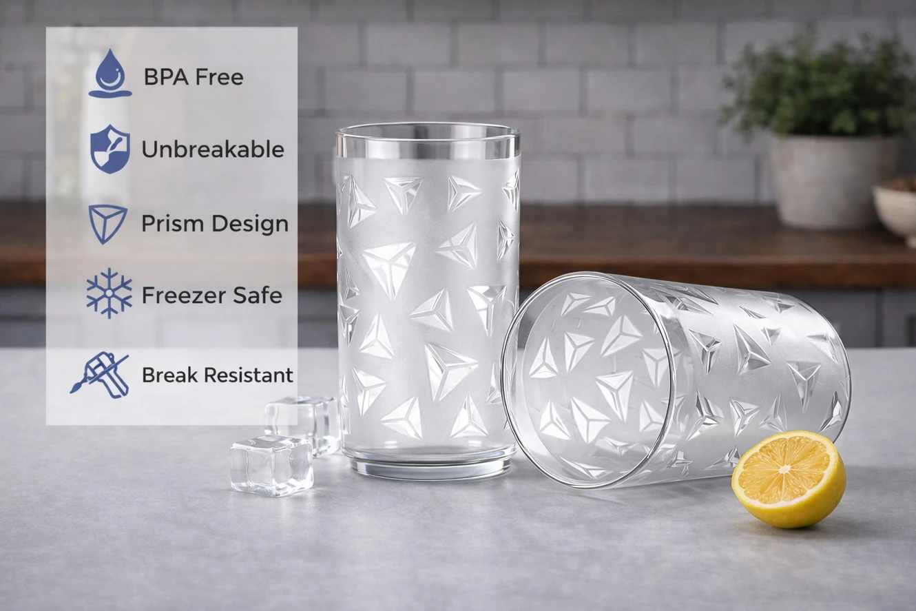 ₹212 Bellerbird Glass Set for Stylish Water Plus Juice Serving