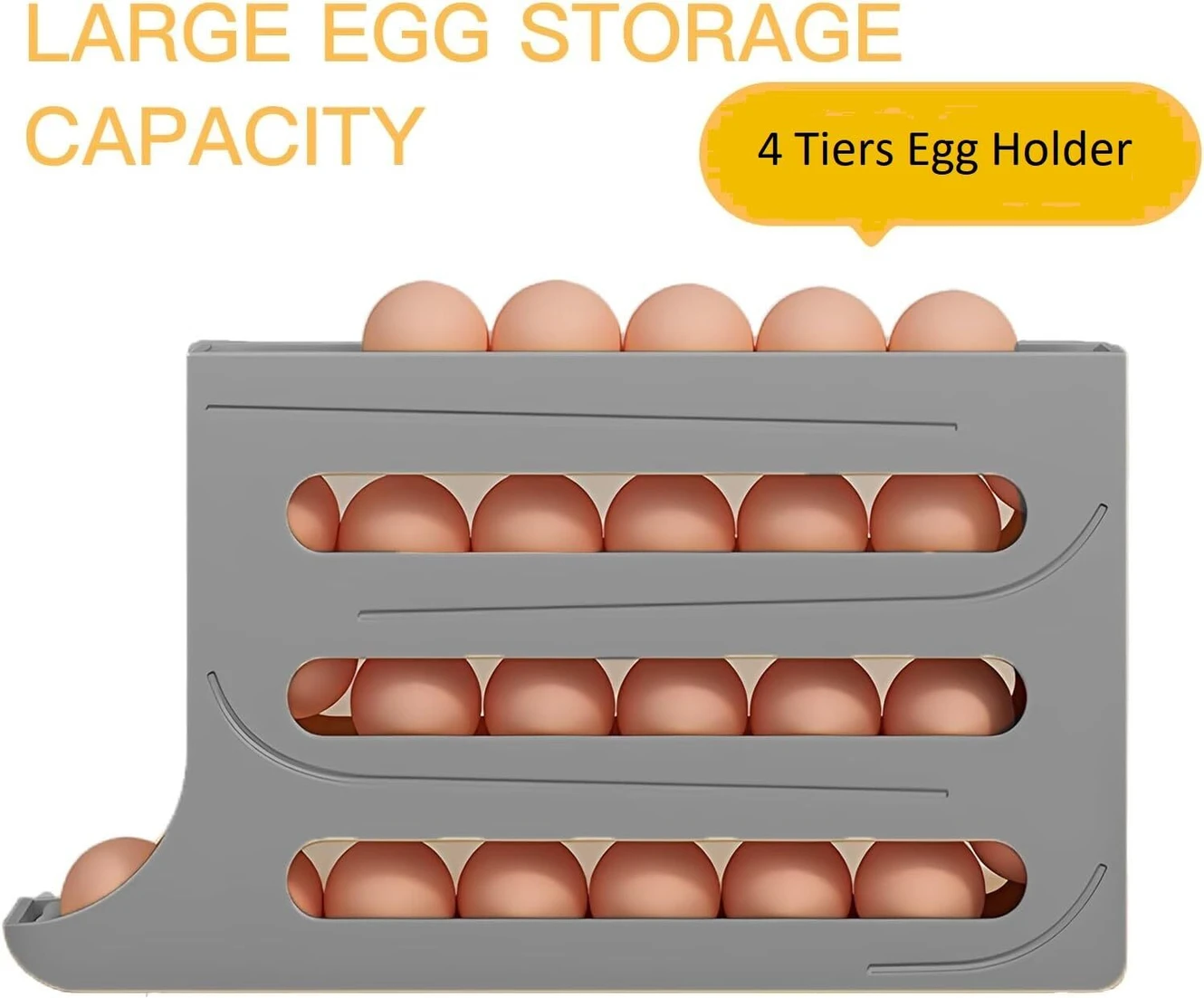 ₹162 Egg Holder for Smart Refrigerator Plus Kitchen Organization