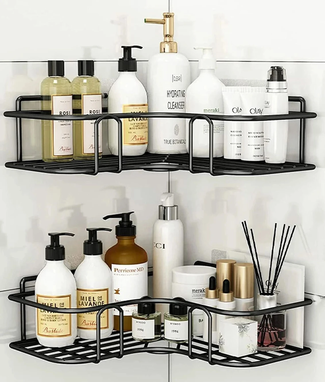 ₹239 Bathroom Corner Shelf for Organized Modern Storage Spaces
