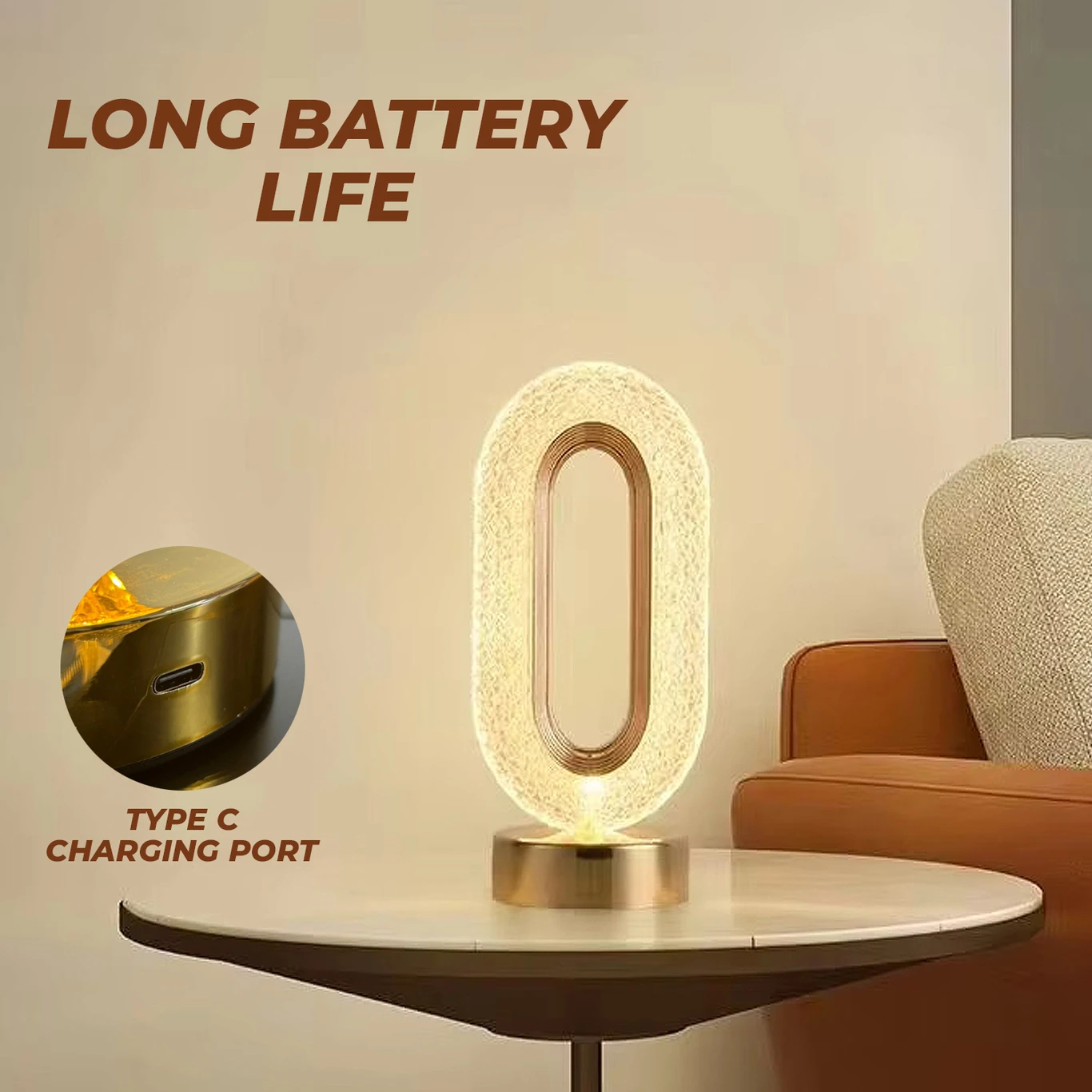 ₹430 Crystal Touch Lamp for Bedroom Plus Cozy Room Decor