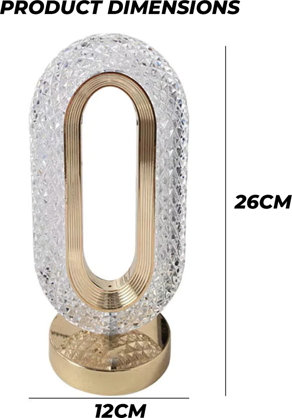 ₹430 Crystal Touch Lamp for Bedroom Plus Cozy Room Decor