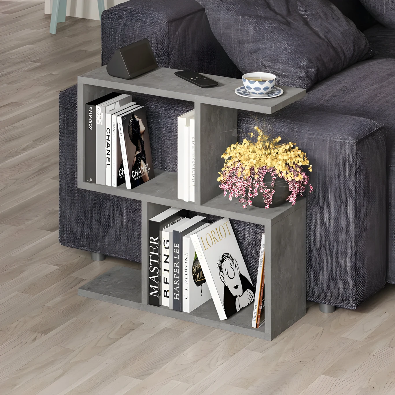 ₹709 ELAVE S Shape End Table for Stylish Bedroom and Living Room Use