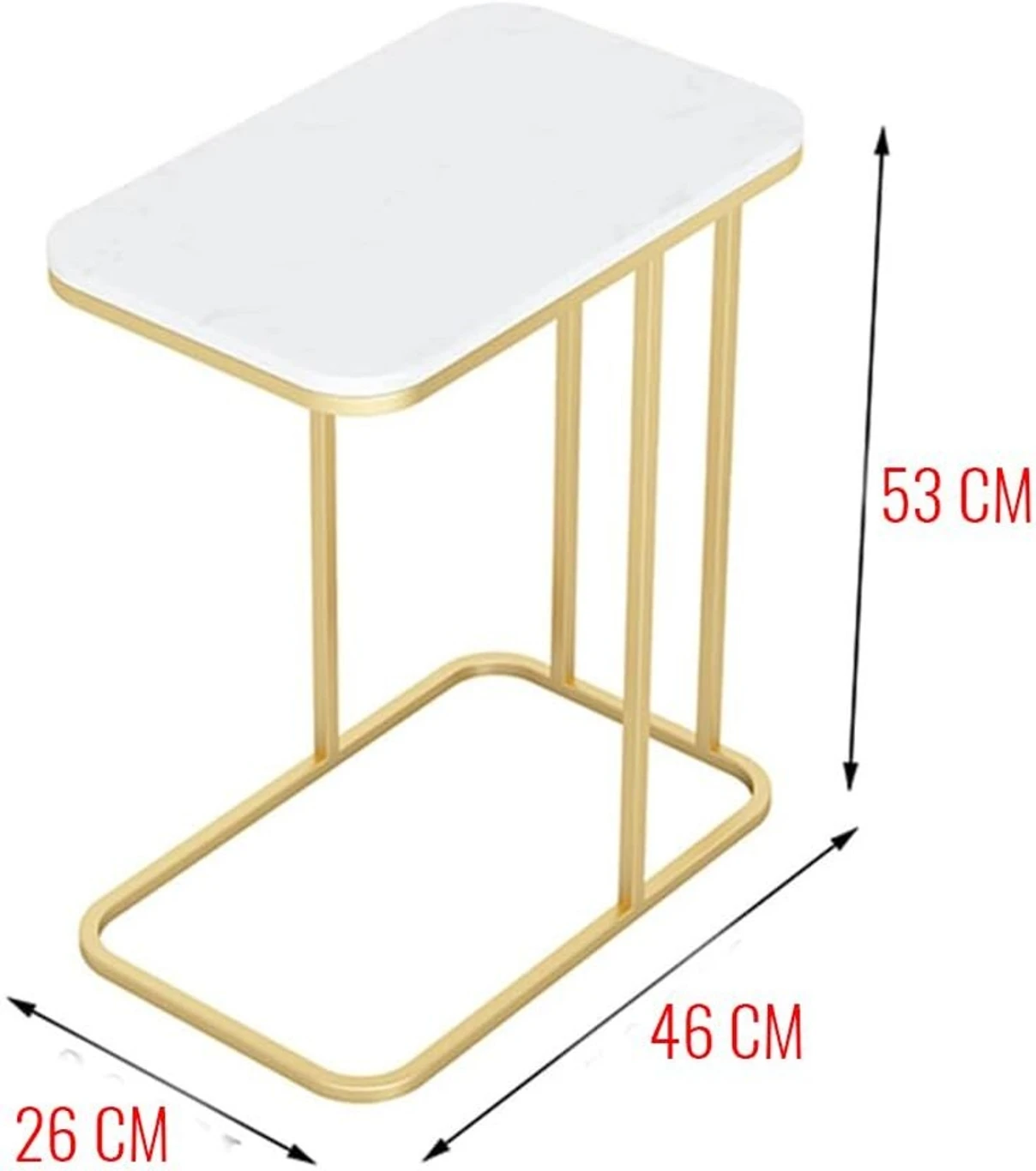 ₹1,473 Modern C Shape Side Table for Bedroom and Sofa Corners