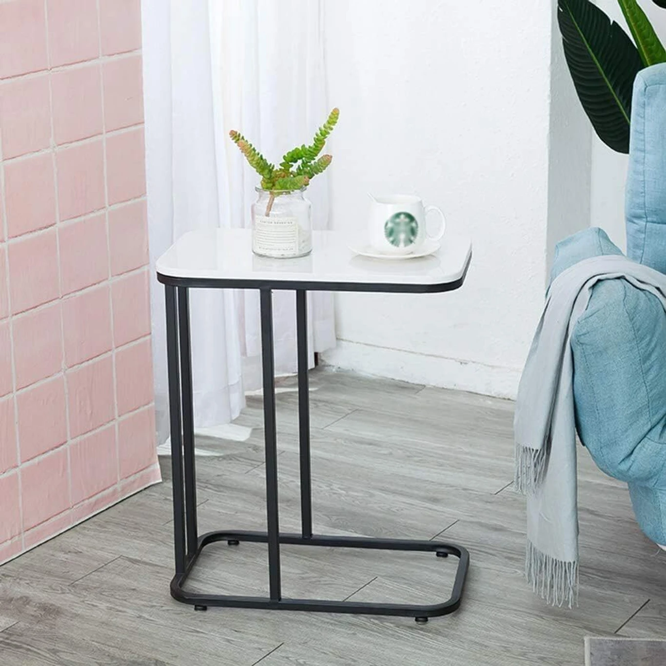 ₹1,473 Modern C Shape Side Table for Bedroom and Sofa Corners