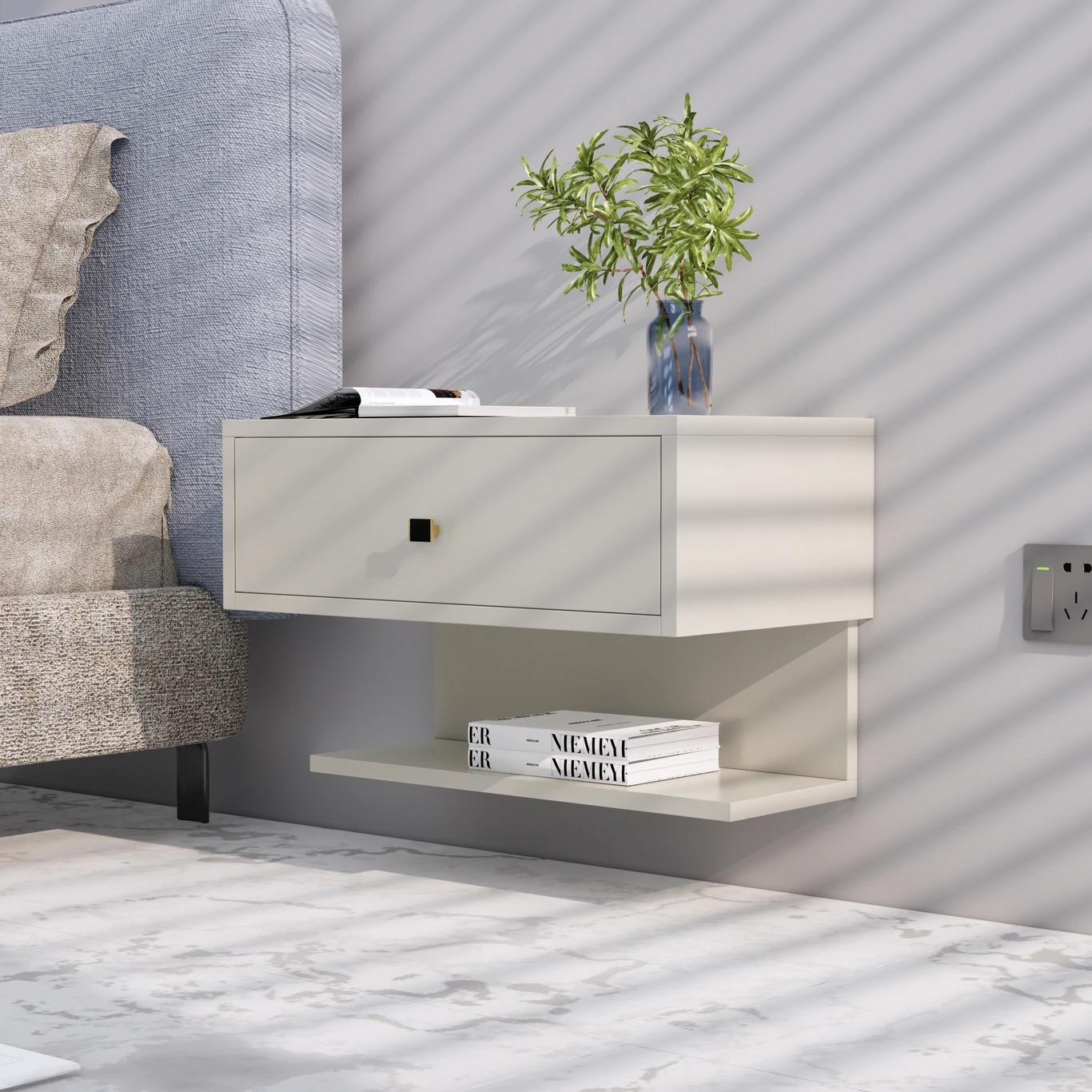 ₹2,800 Wooden Bedside Table With Drawer for Stylish Bedrooms