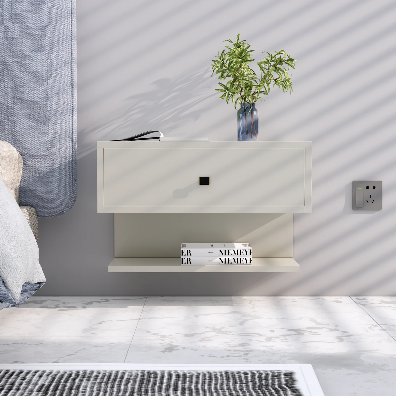 ₹2,800 Wooden Bedside Table With Drawer for Stylish Bedrooms