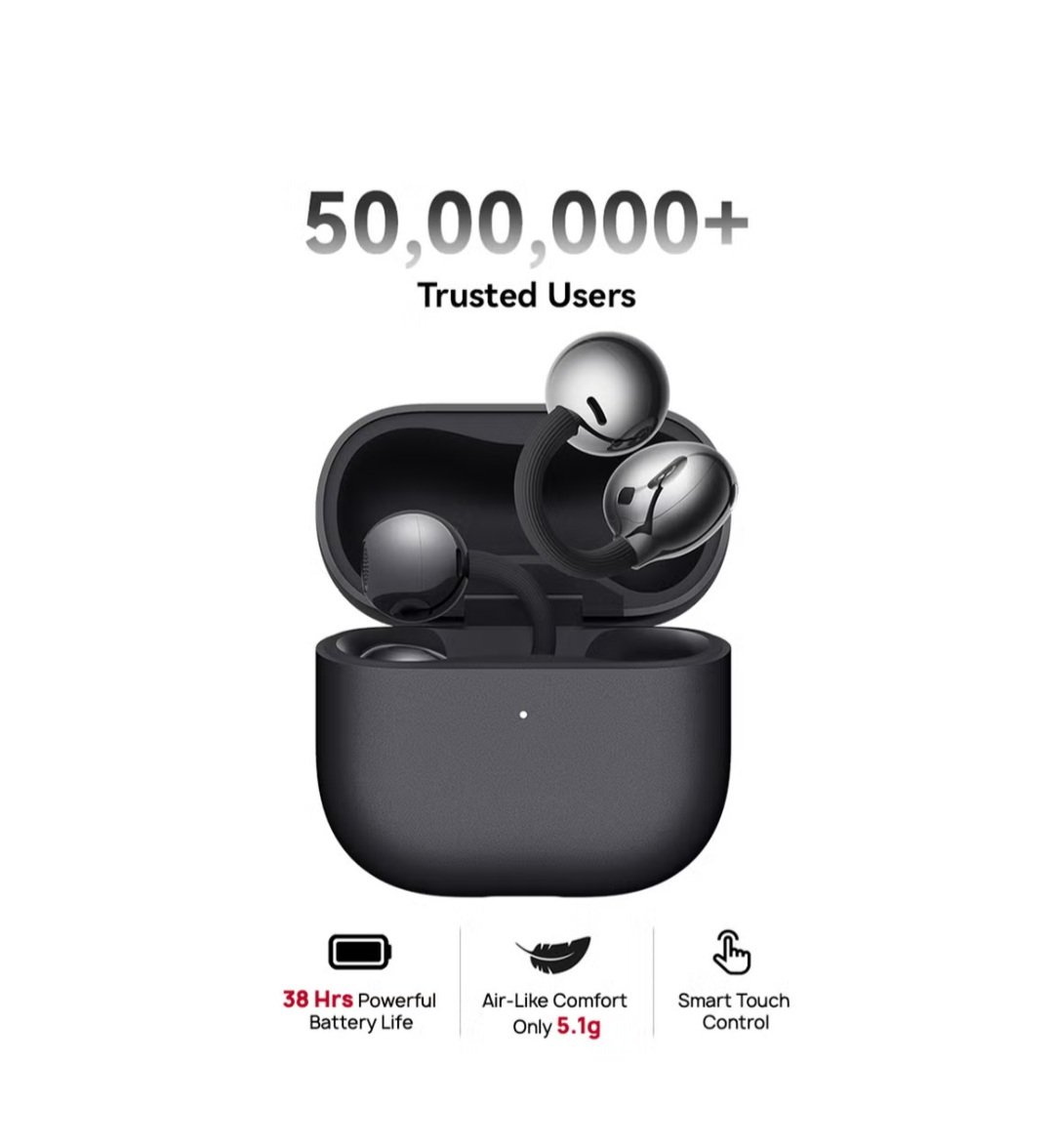 SAR 619 FreeClip 2 Open-Ear Earbuds with 38H Battery and IP57