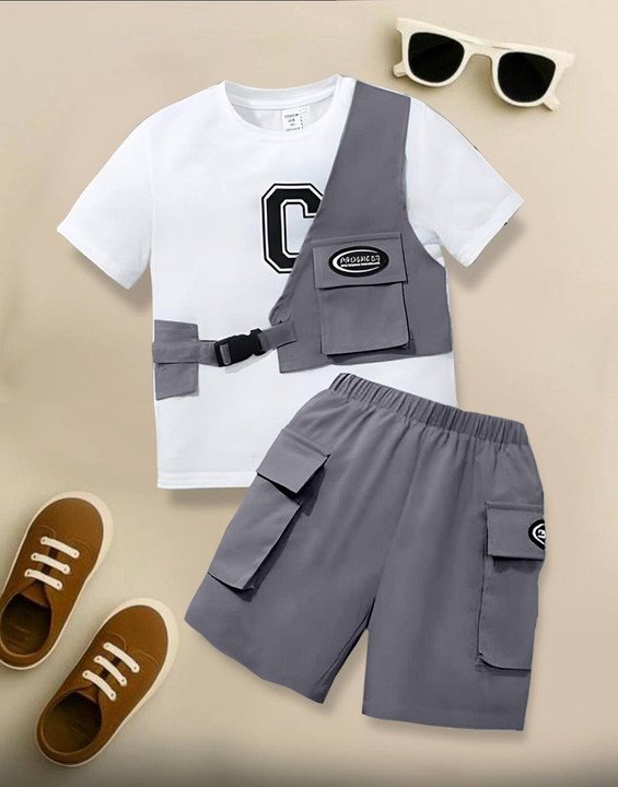 ₹324 Snappy Kids Boys T Shirt and Shorts Set for Everyday Comfort