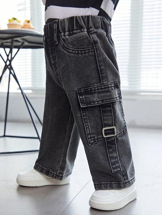 ₹432 Boys Grey Denim Jeans for Casual Wear and Everyday Comfort