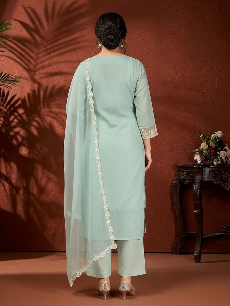 Avanshee Kurta Pant Dupatta Set for Women Festive and Family Events