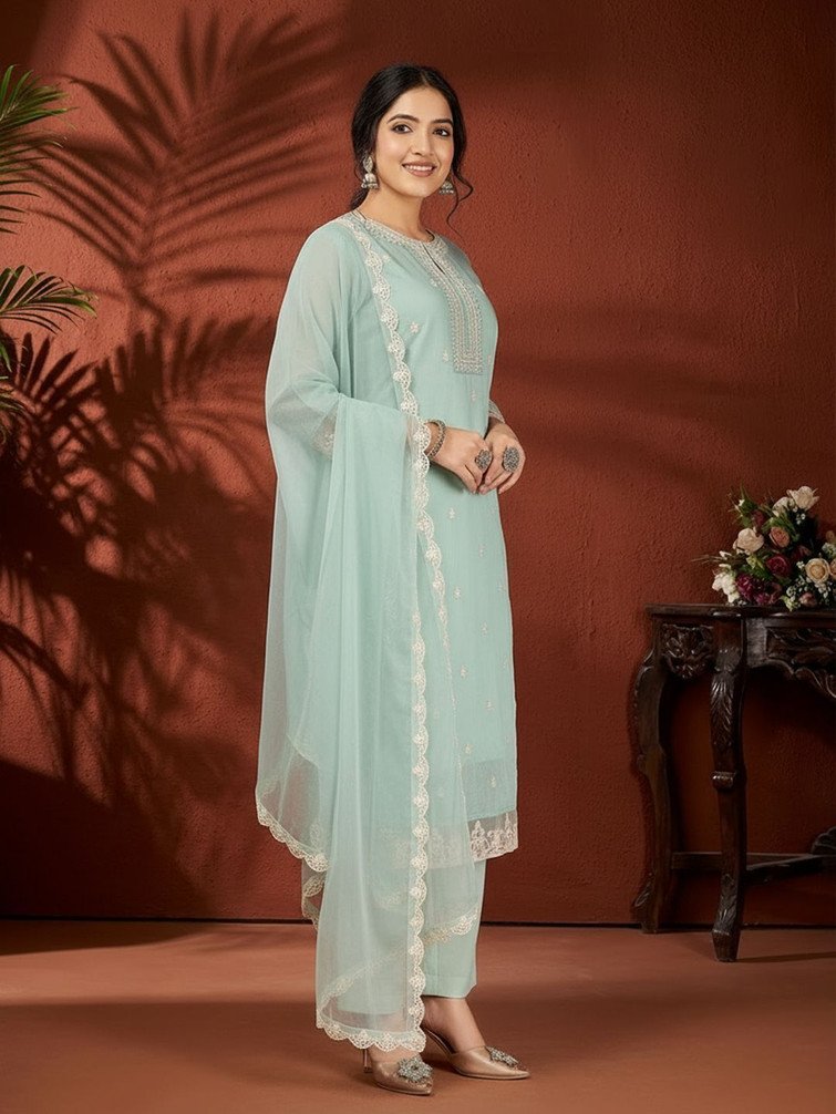 Avanshee Kurta Pant Dupatta Set for Women Festive and Family Events