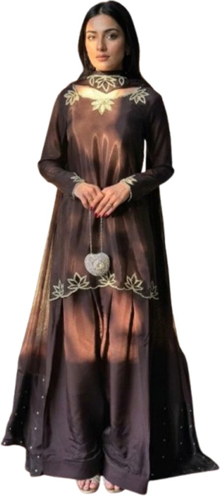 Clothary Fab Embroidered Kurta Palazzo Material for Festive Styling