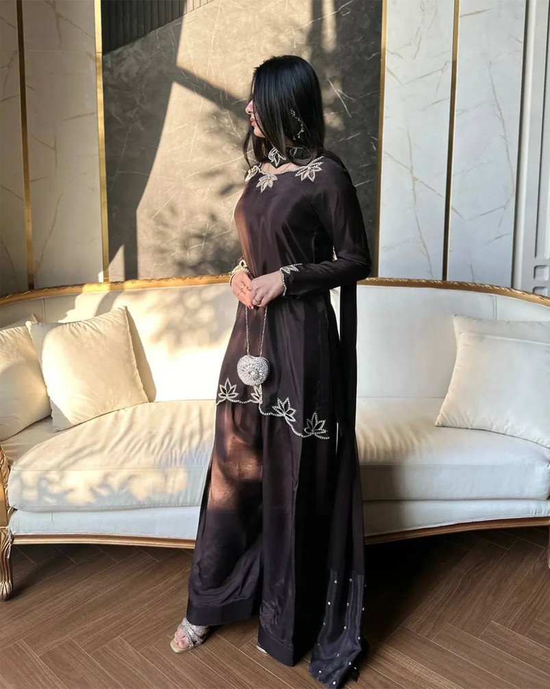 Clothary Fab Embroidered Kurta Palazzo Material for Festive Styling
