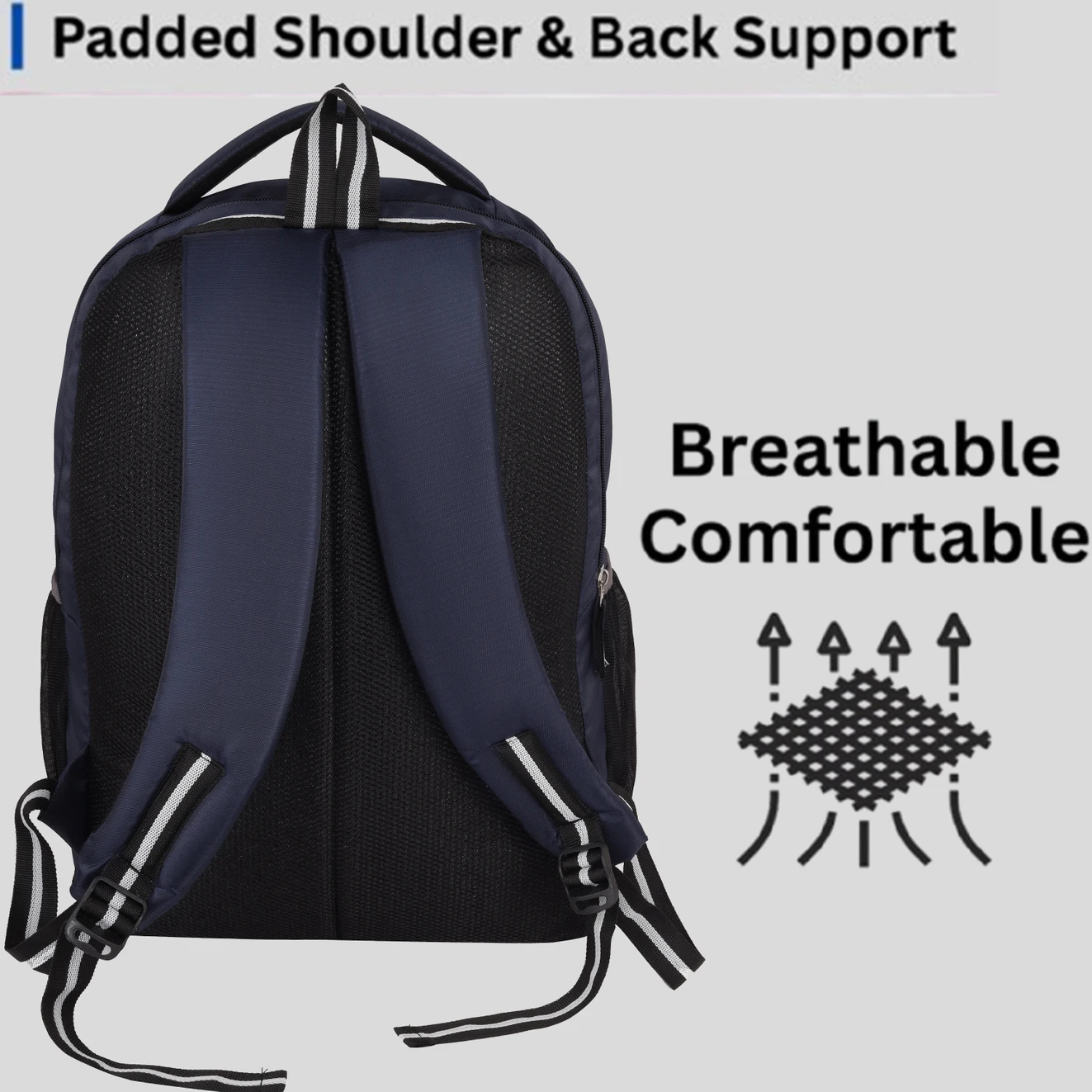 ₹357 Waterproof Stylish Backpack for School College and Travel Use