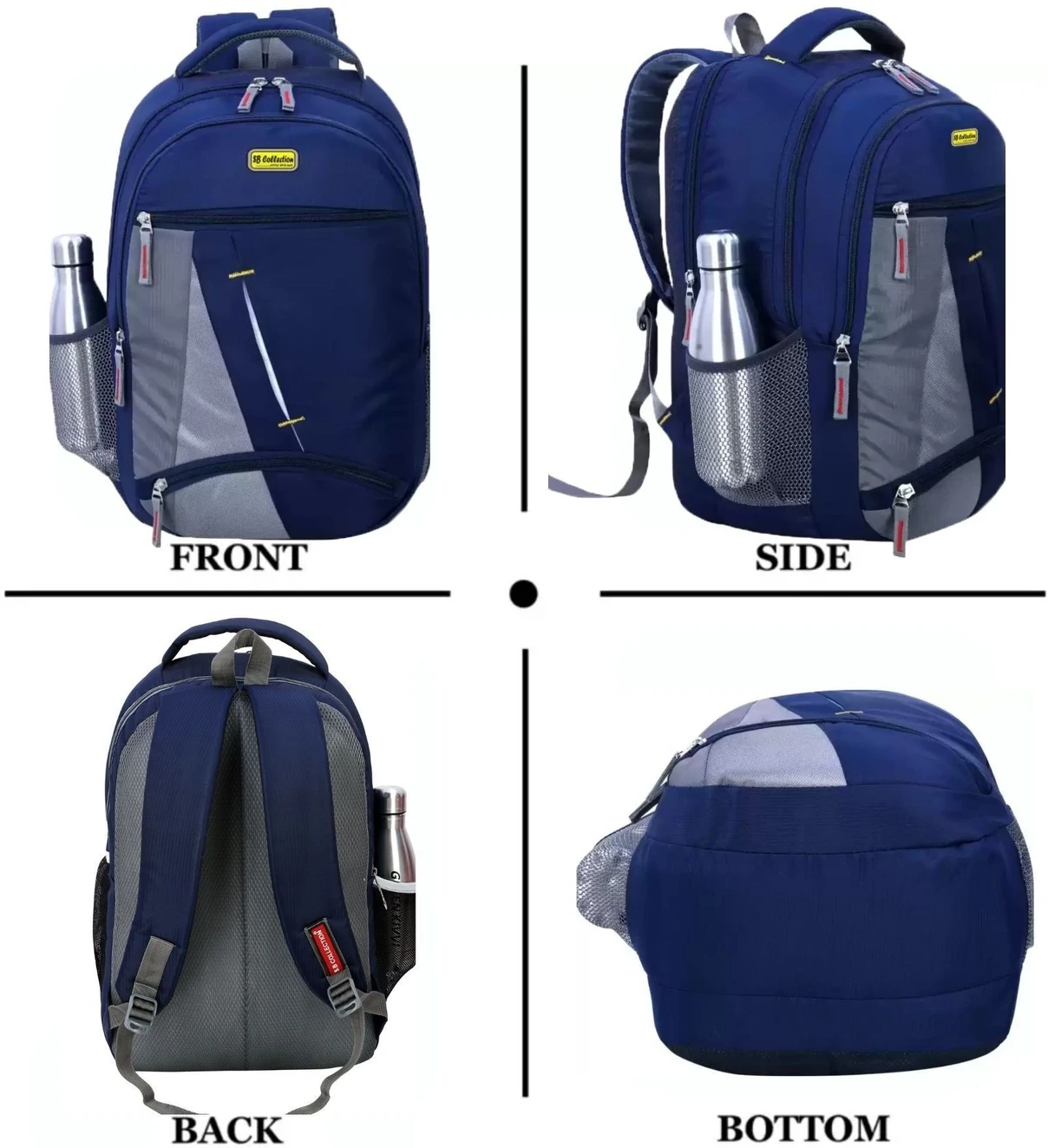 ₹325 32L Laptop Backpack with 5 Zipper Storage Compartments