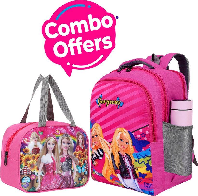 ₹347 Waterproof Barbie Lunch Bag for School Girls Daily Use