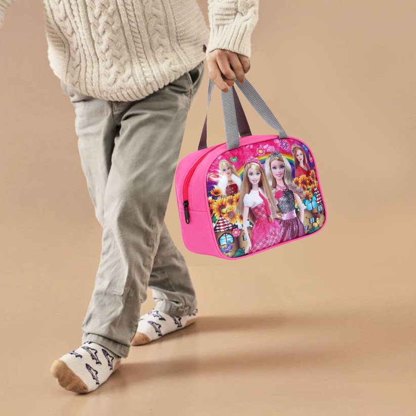 ₹347 Waterproof Barbie Lunch Bag for School Girls Daily Use