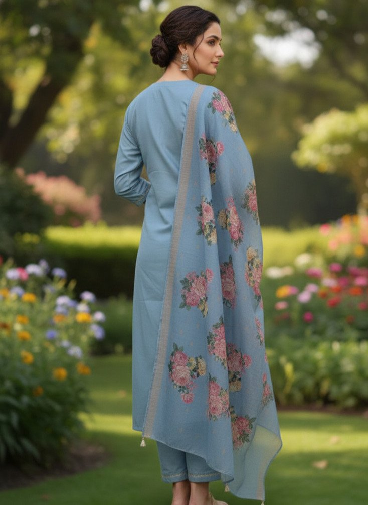 Finetune Fashion Kurta Pant Dupatta Set for Everyday Ethnic Style