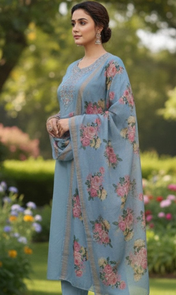 Finetune Fashion Kurta Pant Dupatta Set for Everyday Ethnic Style