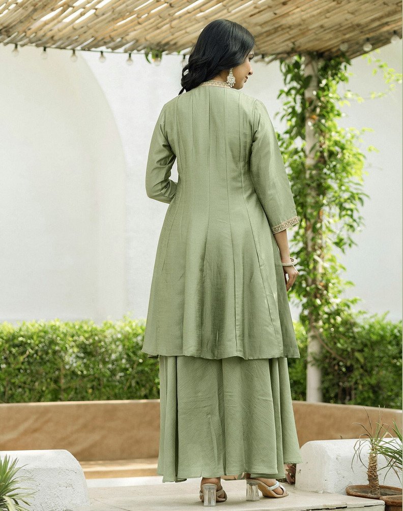 Skylee Kurta Sharara Dupatta Set for Women Festive and Wedding Wear